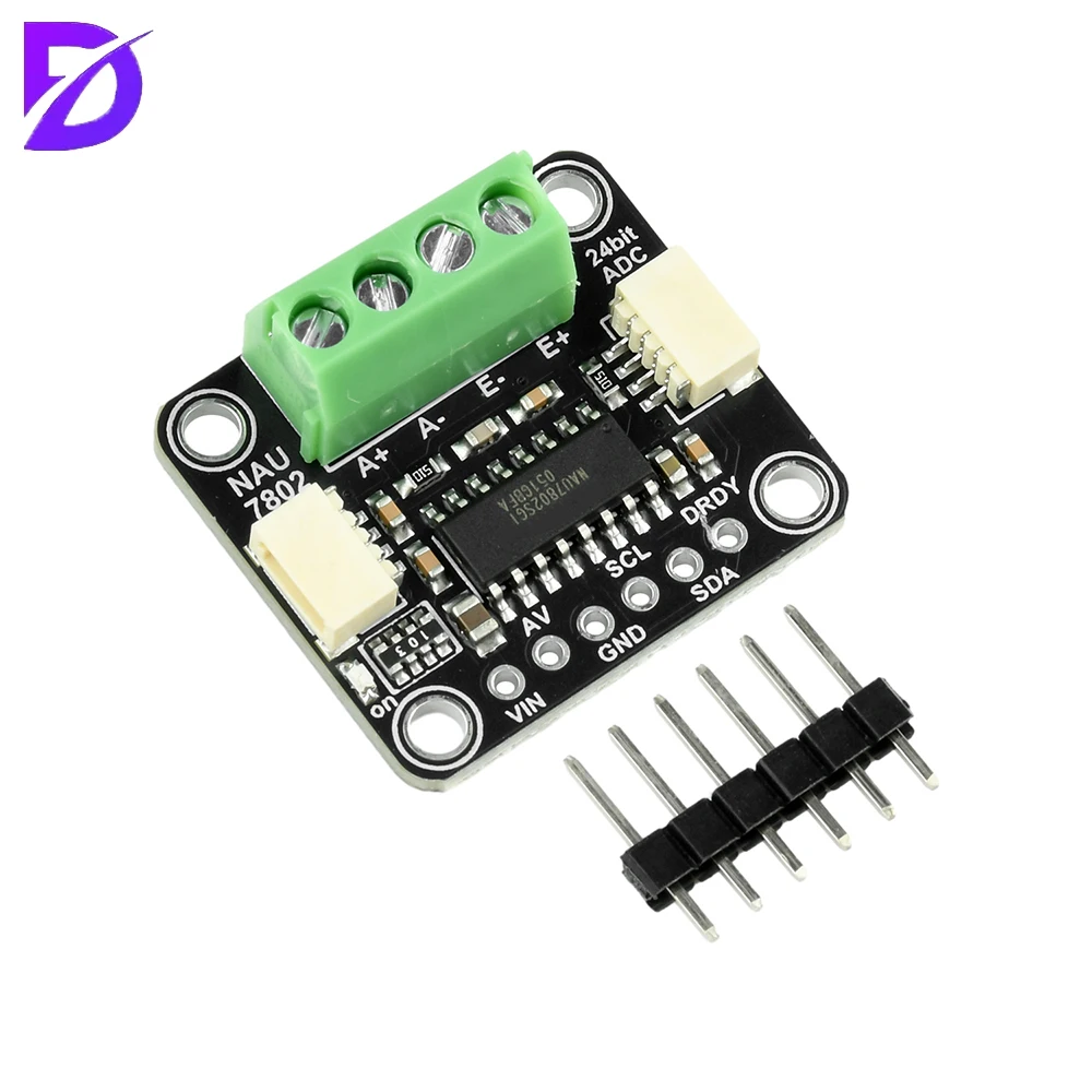 NAU7802 High-Precision Adc Module 24 Bit Adc Data Conversion Pressure Module Compatible With STEMMA QT/Qwiic