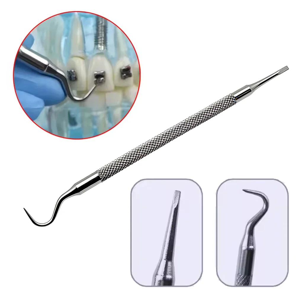 15cm Stainless Steel Orthodontic Tool Double Head, Open Self Ligating Brackets, Dental Care Instrument