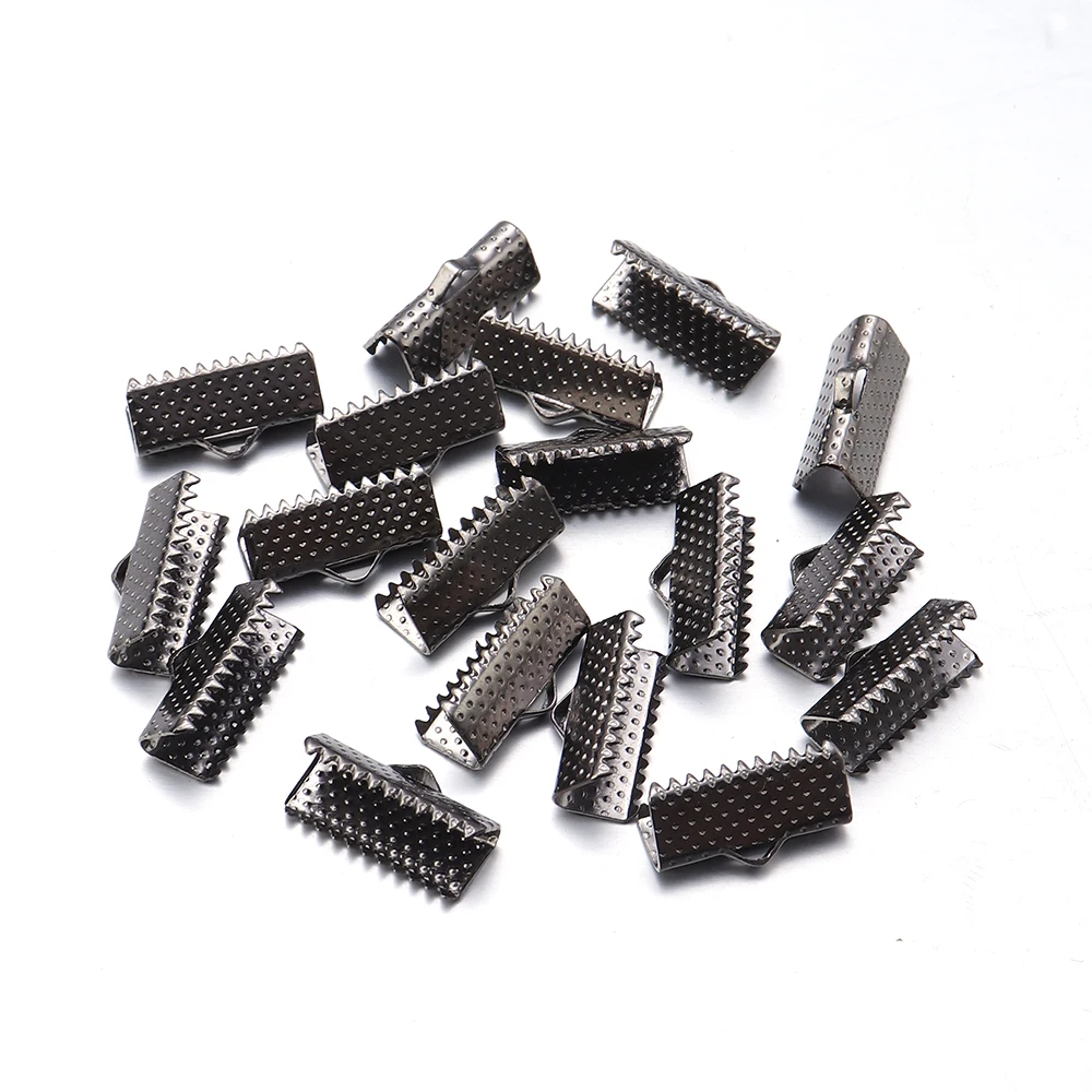 Louleur Metall Quetschperlen Cove Verschlüsse Schnur Leder Clip Halskette Armband Verbinder Endkappen für DIY Schmuckzubehör Zubehör – Detail 9
