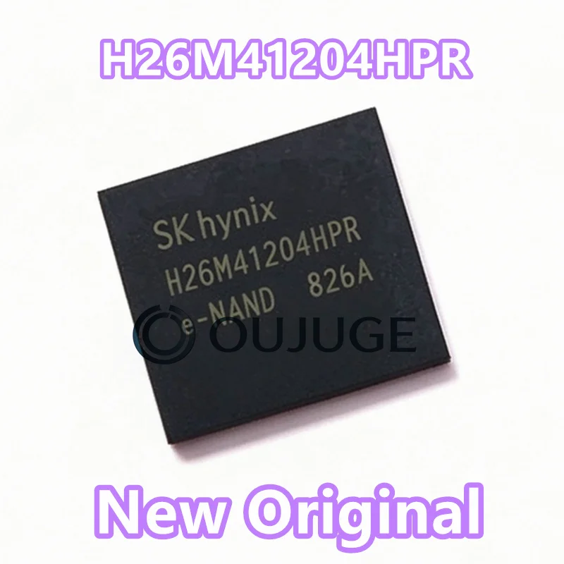 (1-100PCS) New Original H26M41204HPR 5.1 8GB font library 153 ball EMMC memory chip IC BGA package