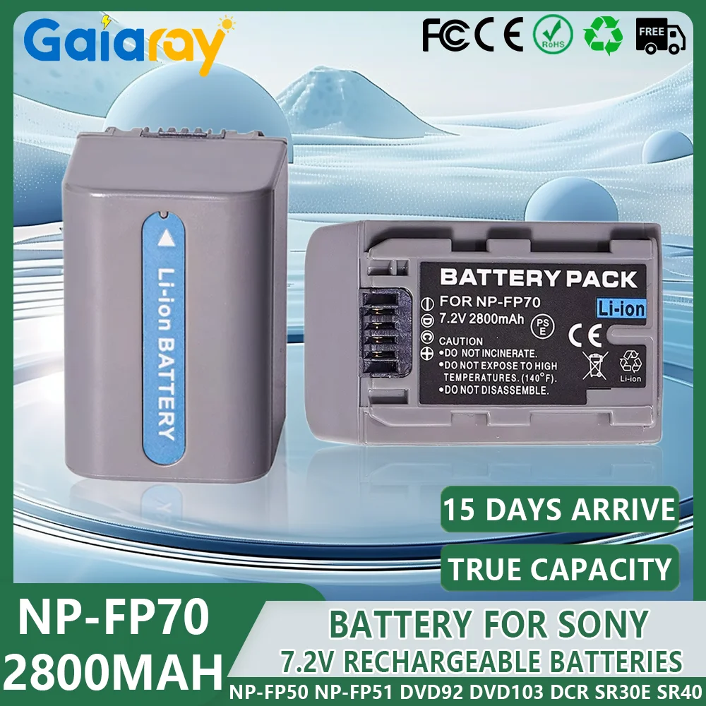 1-4Pcs NP-FP70 Li-I… - image