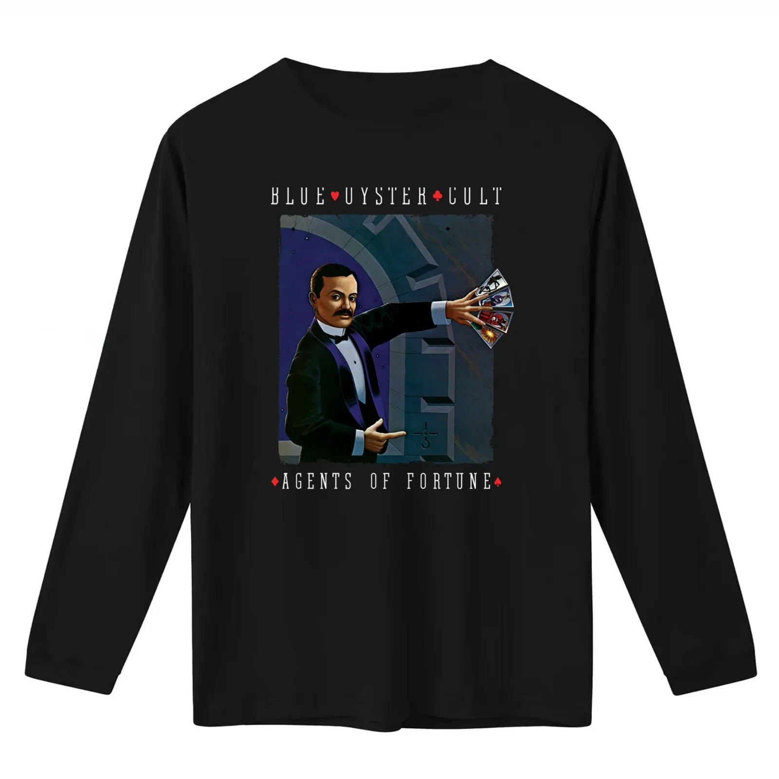 Blue ?yster Cult Agent of fortune T-Shirt Summer Casual Cotton Tee Oversized Streetwear Tops Vintage Graphic Print