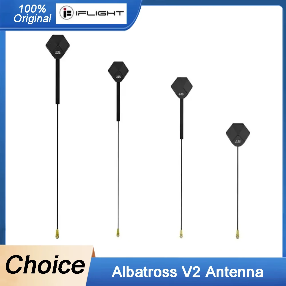 

iFlight New Albatross V2 5.8GHz 2.4dBi Antenna UFL(UFL)/ 90° MMCX LHCP RHCP 65mm/130mm/150mm/170mm for FPV Racing Drone Part