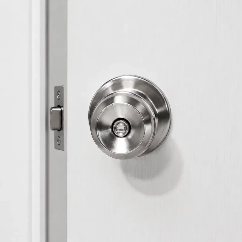 Lightweight Household Door Lock with Ball and Knob Design for Home Use Includes 3 Keys
