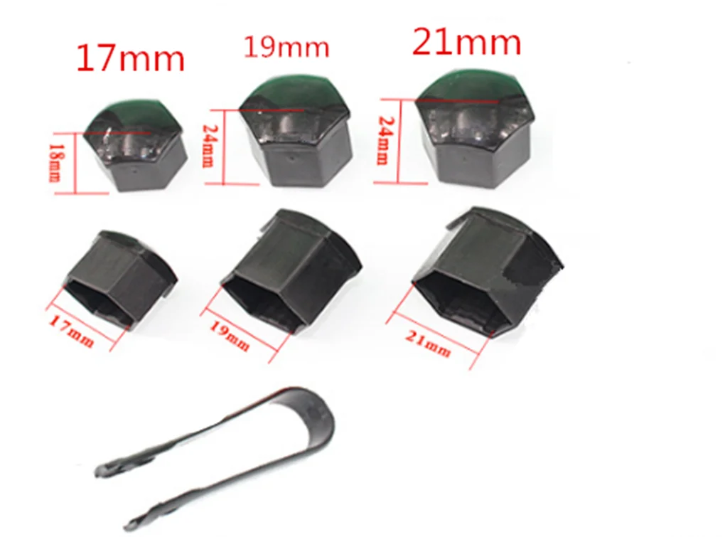 20Pcs universal 17 19 21mm tire nut bolt protection cap car shape for Lexus IS350 GS430 RX400h RX330 IS250 ES330