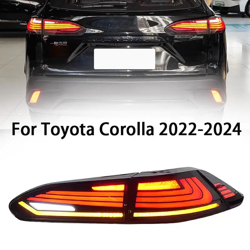 Car Taillights For Toyota 2022-2024 Corolla Cross Taillight Dynamic DRL Sequential Turn Signal Brake Lamps