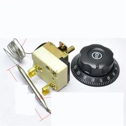 1PC 32A High-power Thermostat Switch Temp Knob Electric Cake Pan Boiler Fryer Adjustable Temp Controller 30-110/50-300℃