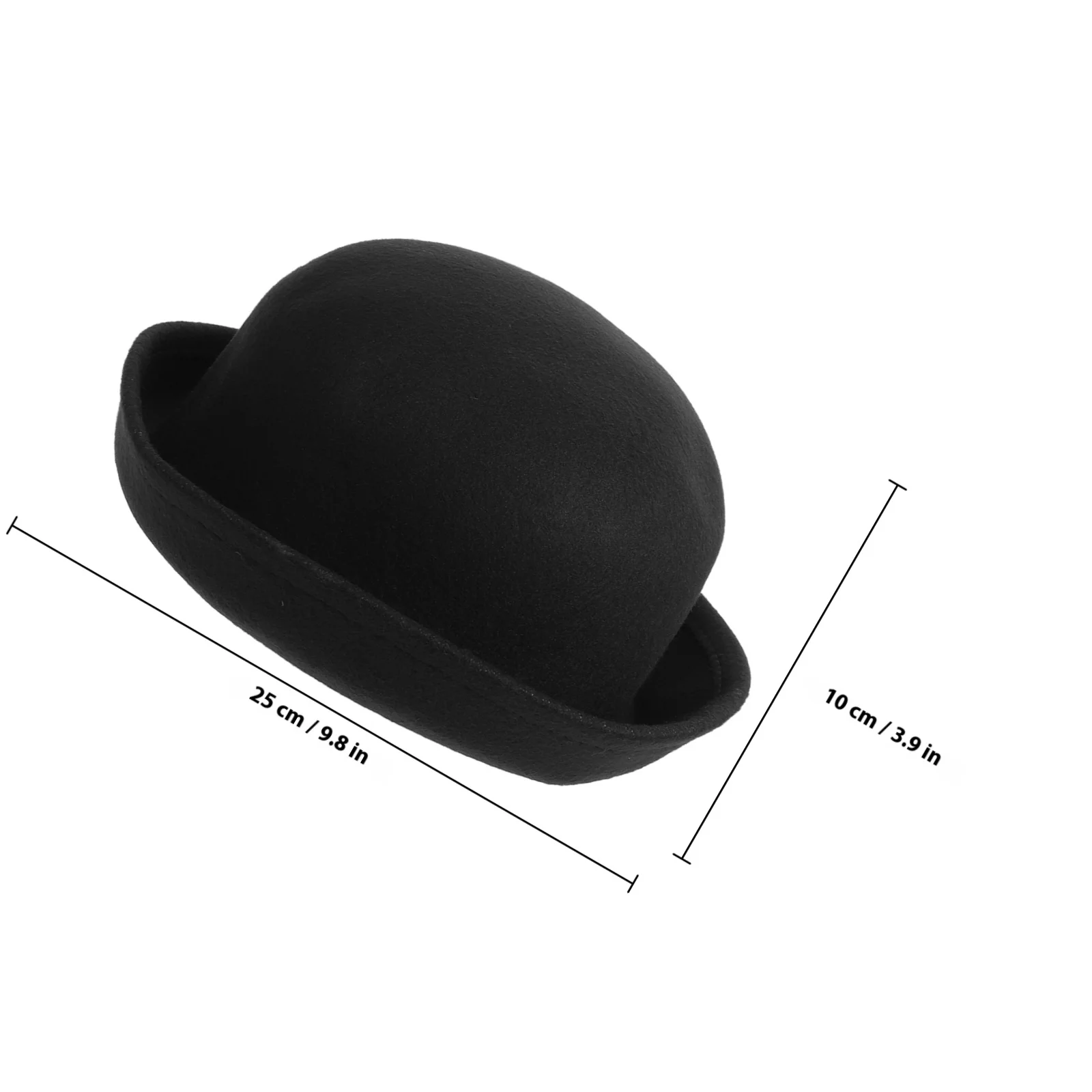 قبعة بولر للنساء باللون الأسود، مادة صوف مريحة، حافة قابلة للطي، ملابس يومية متطابقة للربيع والخريف والشتاء