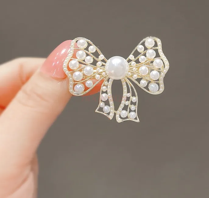 Bow knot hair clip high-end exquisite hair clip elegant headwear side clip top clip female