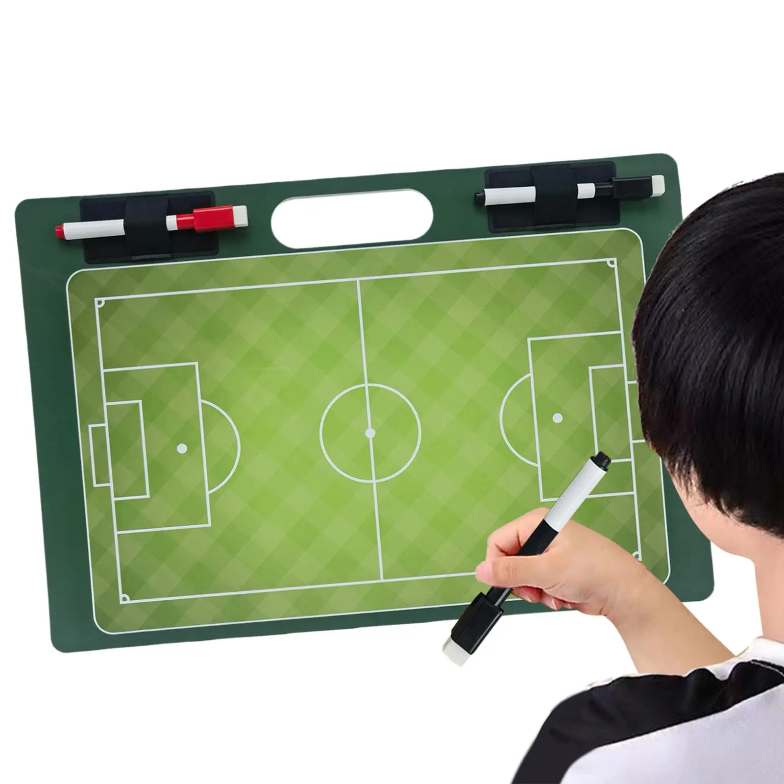 Football Coaching Board Layout Notebook Portable Coaches Clipboard Soccer