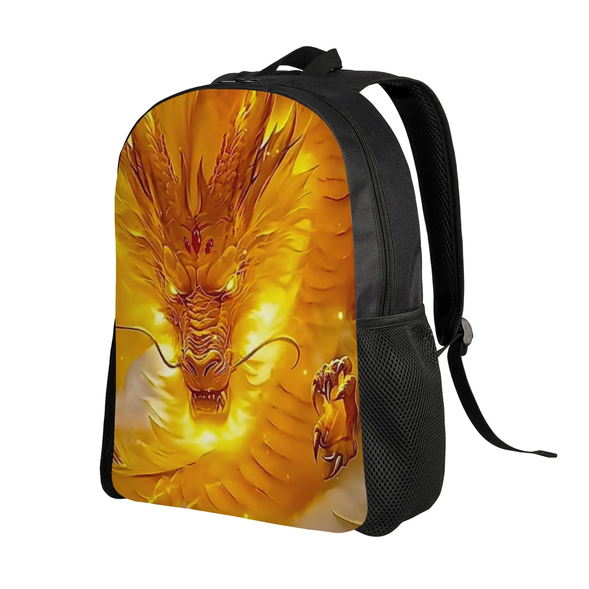 College Bag Back to school season Golden Divine Chinese Dragon  Super Quality Backpack