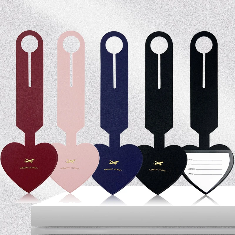 الملونة القلب لطيف الأمتعة العلامة النساء الرجال عطلة حقيبة سفر العلامات اسم معرف عنوان التسمية السفر الأمتعة العلامات الملحقات #3