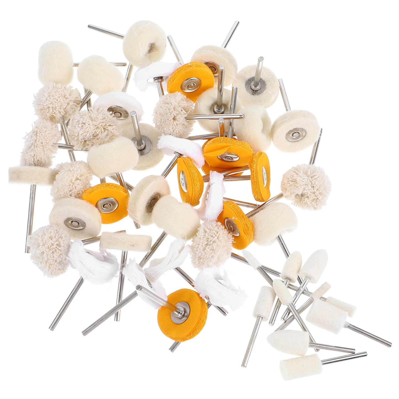 

50 pcs Cloth Polishing Wheels Mini Rotary Tool Accessories For Jewelry Watch Cleaning Buffing Kit Drill Attachment Tool Parts
