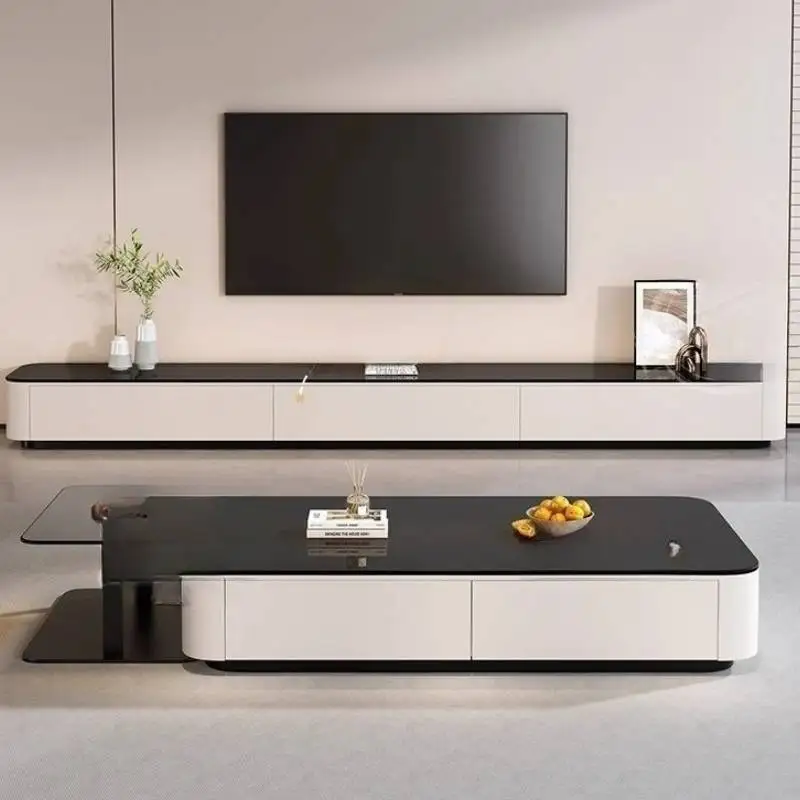 

Natural Glossy Tv Cabinet Hidden Long European Luxury Storage Tv Cabinet Modern Black Vintage Muebles De Sala Furniture Home