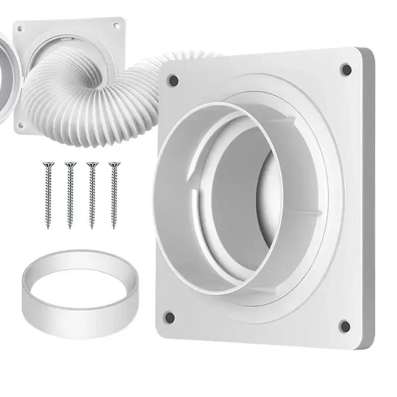 Dryer Vent Adapter Dryer Duct Wall Plate Hose Extension Connector Vent Adapter Quick Connect & Disconnect Dryer hose coupling