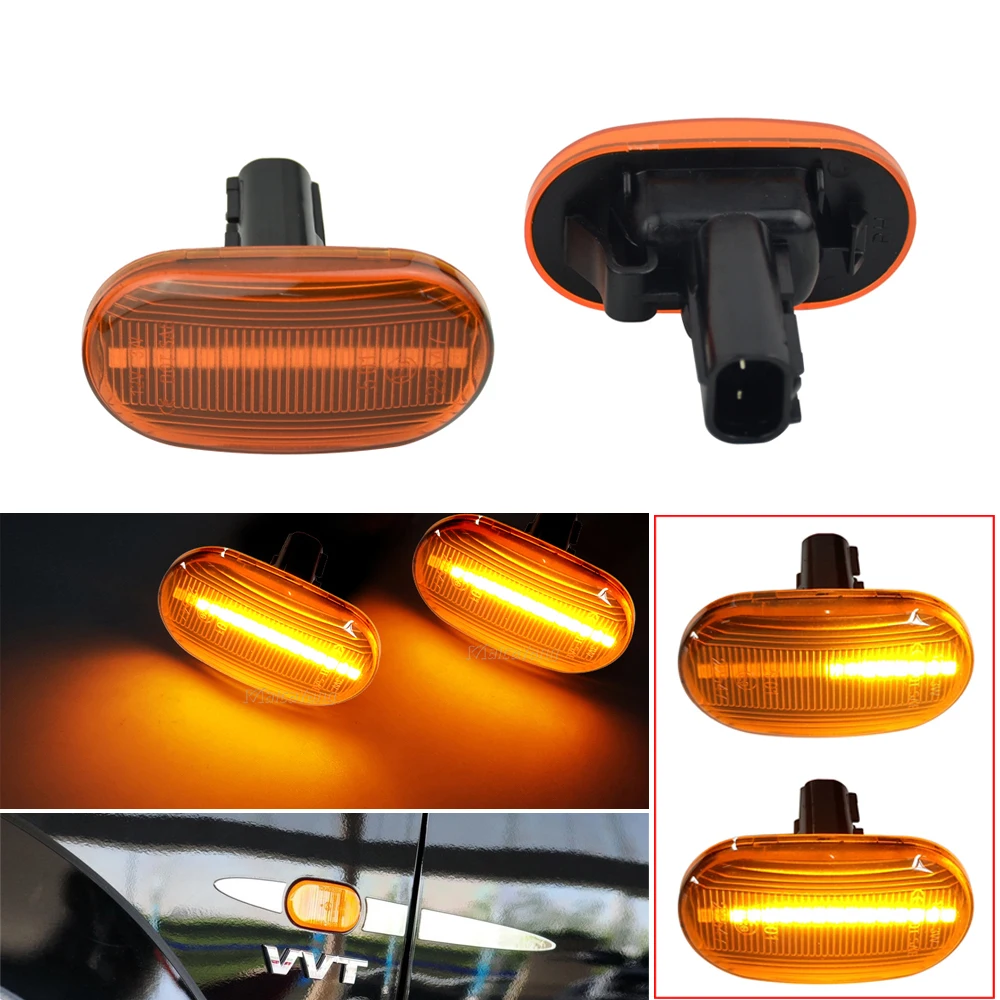 1Pair LED Dynamic Side Marker Light Turn Signal Indicator Repeater Lamp For Suzuki Jimny JB64W JB74W JB23W Lapin HE21S Carry