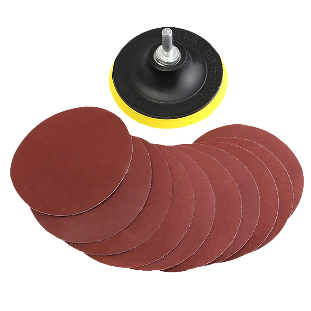 

100Pcs S paper Set Emery Papers Polishing Metals Wood Ceramics Furniture Car Cleaning Round Discs