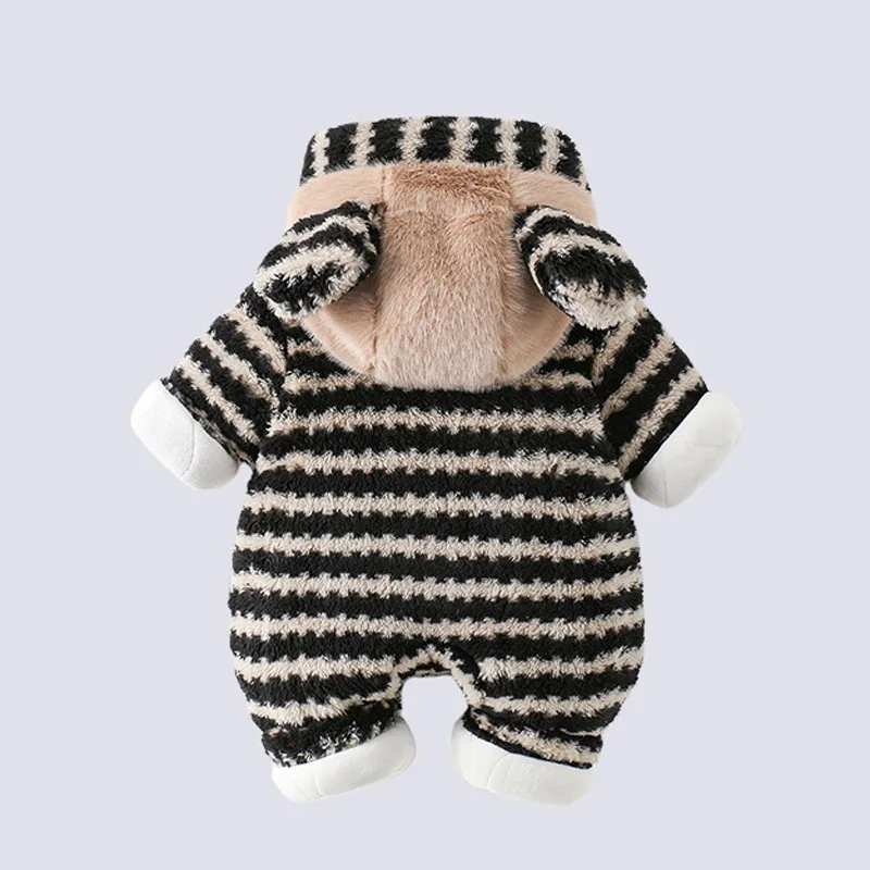 IYEAL  Winter Baby Boys Warm Fleece Jumpsuit Cute Western Style Cotton Coat One Year Old Boys Outdoor Thick Coat