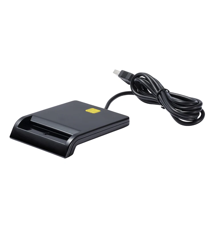 Zoweetek 12026-1 USB ID Smart Card Reader PC/SC USB-CCID EMV ISO7816 pour DNIE Chri ID Chip Smart Card