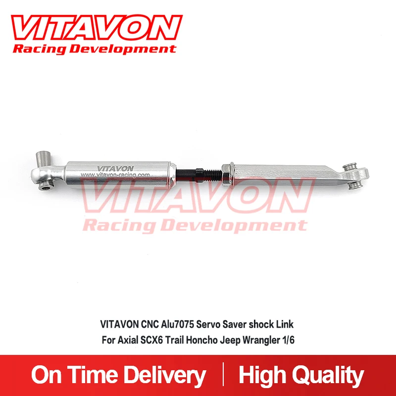 

VITAVON CNC Servo Saver Shock Link для Axial SCX6 Trail Honcho Jeep Wrangler 1/6