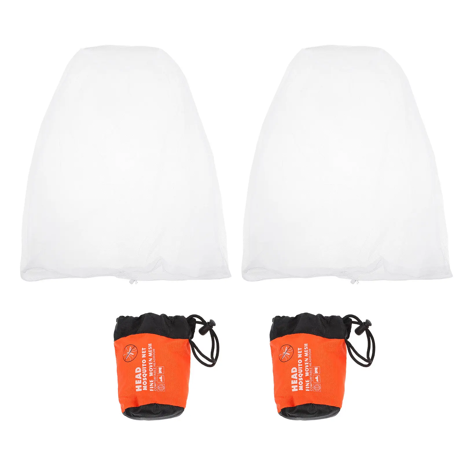 

2Pcs Outdoor Mosquito Hats Mesh Face Nets Lightweight Breathable Head Netting for Camping Fishing Hiking Protection