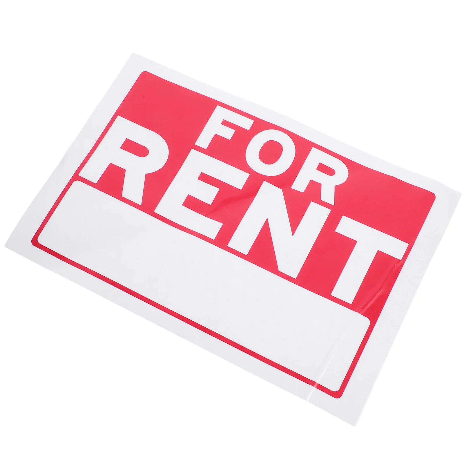 1 Sheet Practical Apartment For Rent Sign Car For Rent Decal For Rent Sticker