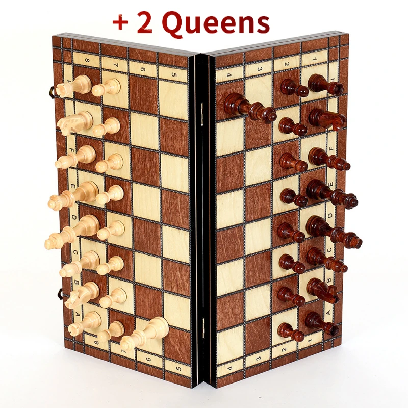 Aliexpress 24/29/34CM Premium Magnetic Chess Set Foldable Chess Board Board Game Adults Learning Competition With 2 Extra Queens - Aliexpress Deal