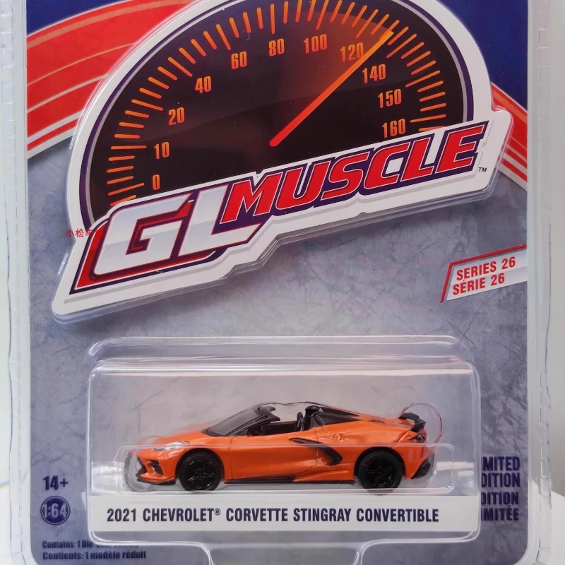 

1:64 Green Light Muscle Series 26 2021 Stingray Cabriolet Sebring Orange Collection Toys Small Gifts Model Wall Pendant