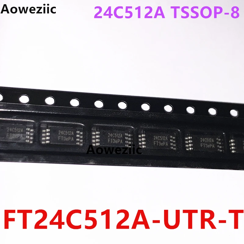 FT24C512A-UTR-T TSSOP-8 24C512A EEPROM 512KBIT 1MHZ memory chip