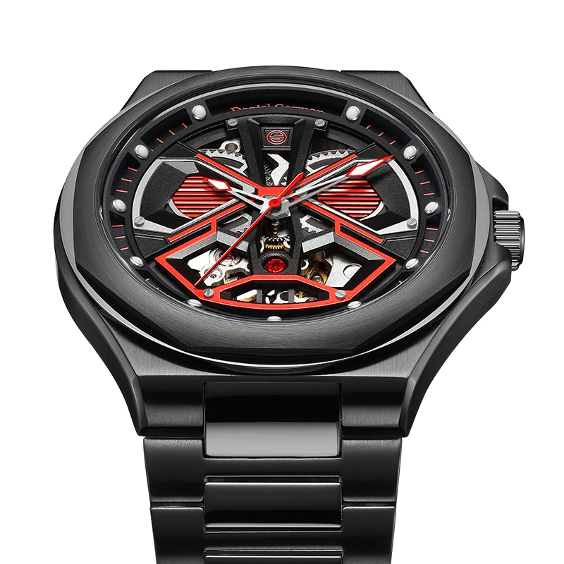 Men's Waterproof Luminous Stainless Steel Watch Seagull Mechanical Movement Luxury Chronograph Wristwatch