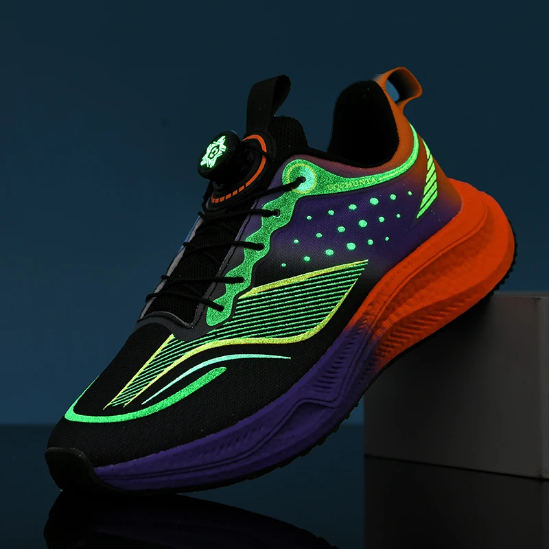 

Men's cushioned running shoes lightweight sports and leisure shoes women's non slip sports shoes, outdoor travel walking shoes
