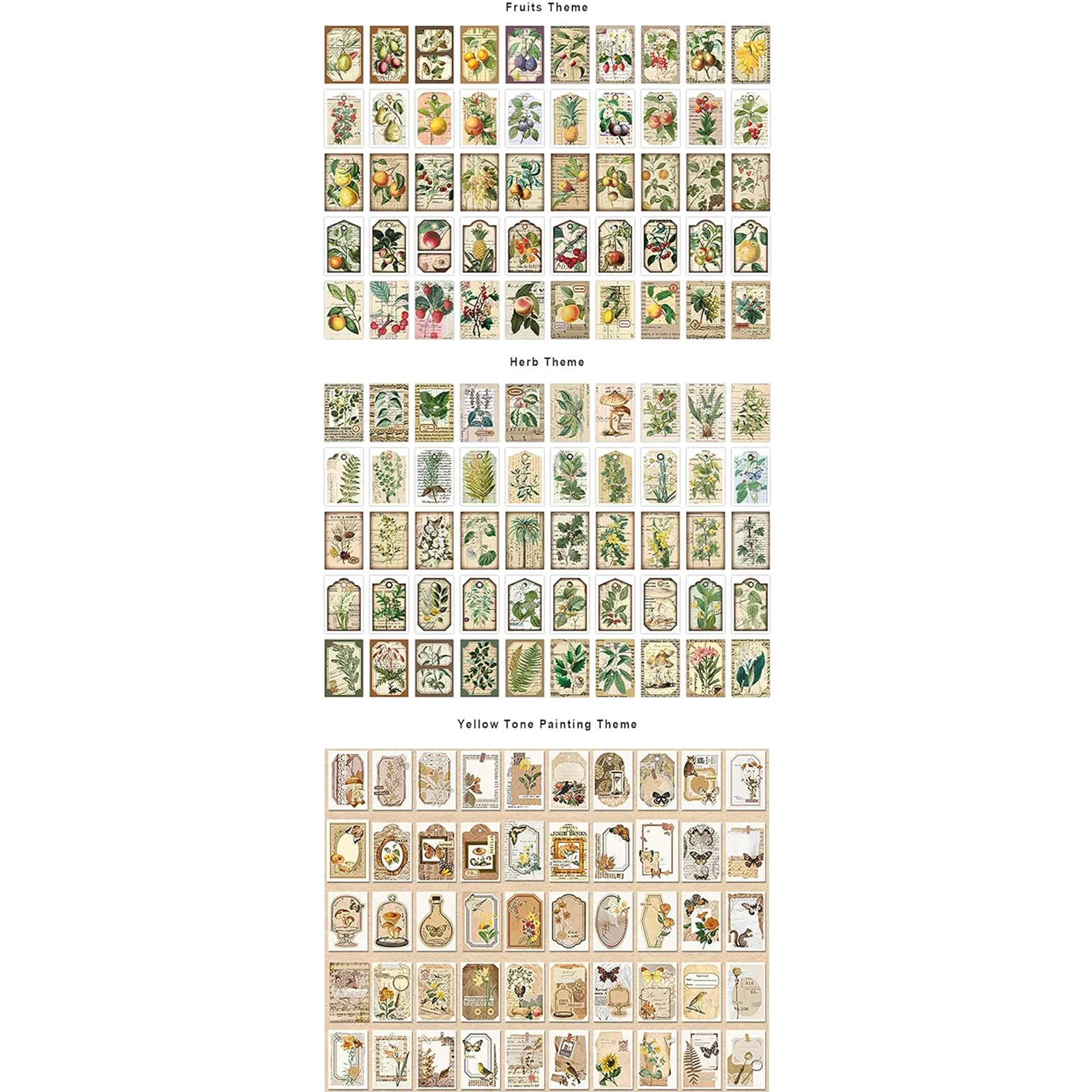 300PCS Landschaft Stil Aufkleber Buch Washi Papier Journal DIY Material Dekoration Aufkleber Memo Pad Sammelalbum Schreibwaren – Detail 12