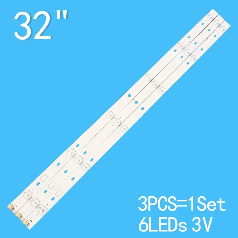 

3pcs=1tv 627mm 6lde 3v For 32" LCD TV SVT320AF5 P1300 6LED REV03 130402 32P1300VM 32P1300D (G) 32P2400VM 32P2400VT 32P2400ZE