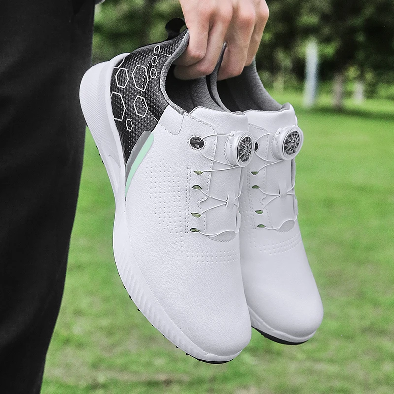 Unisex odborný golf tenisky muži spikeless golf boty velký rozměr 46 47 outdoorové protiskluzový vodotěsný golf tvoření boty muži