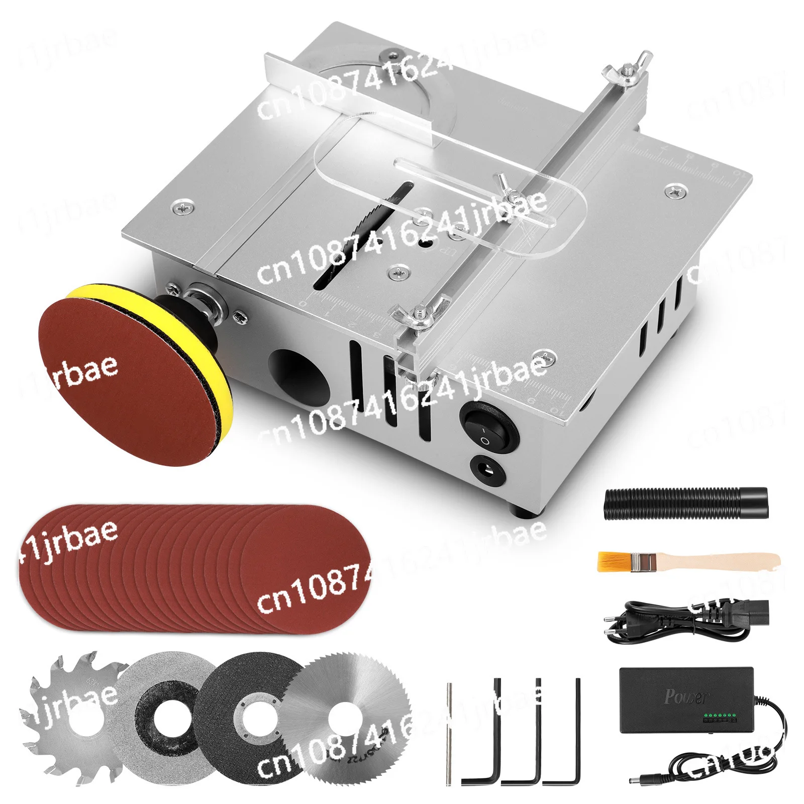 

Double motor small table saw DIY woodworking acrylic pvc chainsaw precision model saw function