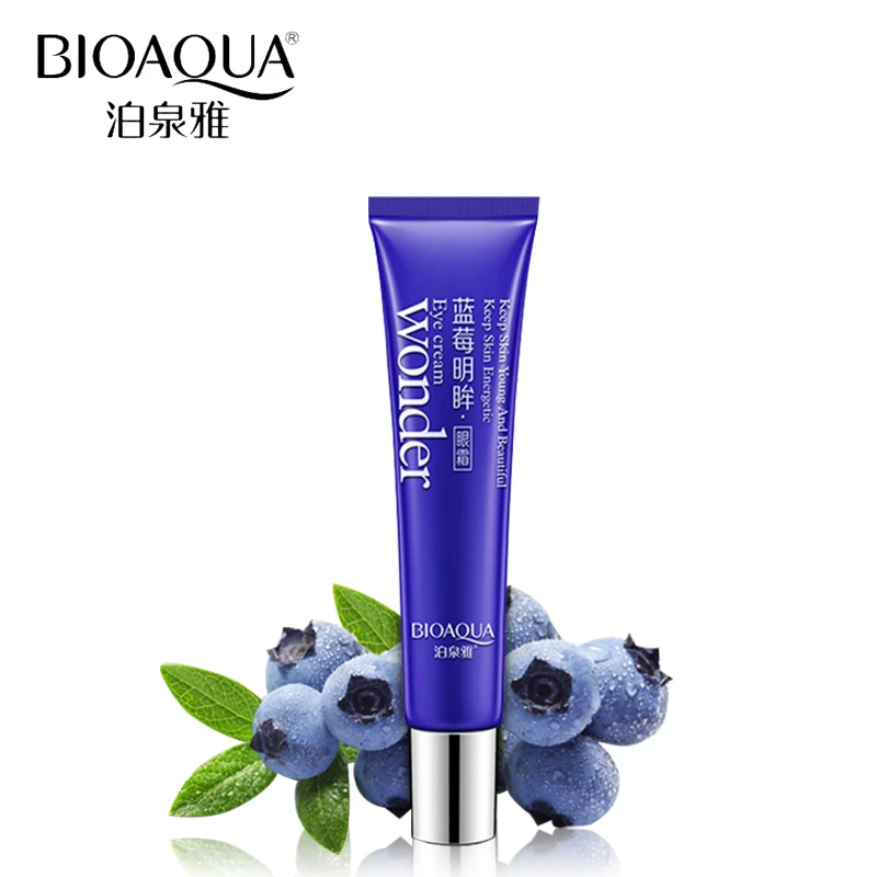 Bioaqua-crema para ojos de arándanos, reafirmante, antihinchazón, ojeras, eliminador de ojos, productos hidratantes para el cuidado de la piel