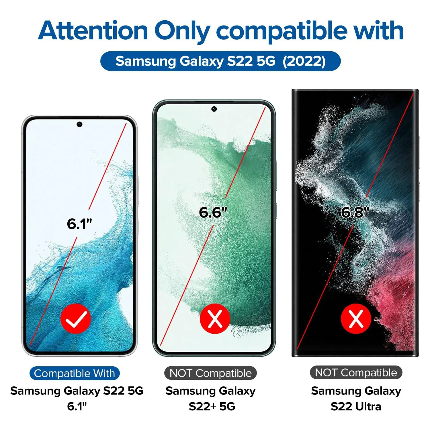 1/2/3/4Pcs 0.2mm Tempered Glass For Samsung Galaxy S22 5G Fingerprint Unlock Screen Protector Glass Film