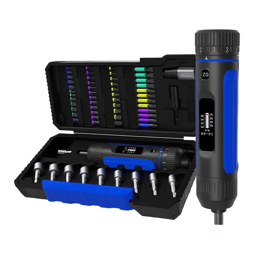63 In For Torque Screwdriver Set Adjustable 1.2 To 6.0 Nm Alloy Steel Bits For Electronics Phone Laptop Computer Repair Tool Kit