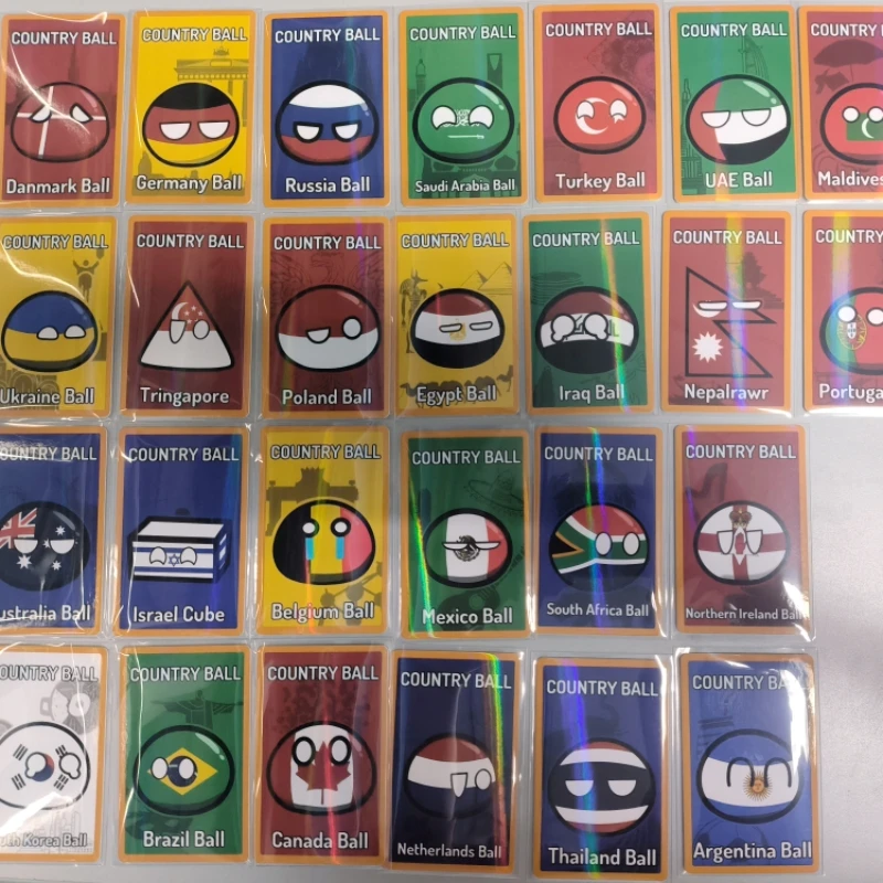 5 Stück Countryballs-Kartenpuppe, Großbritannien, Russland, Frankreich, Italien, Deutschland, USA, Kanada, Amerika, Ballfigur, zufälliger Polandball, Cosplay, Spielzeug, Geschenk
