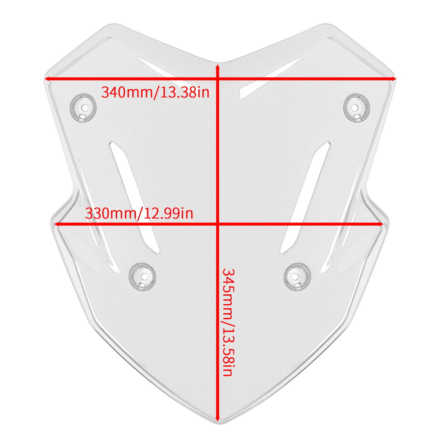 WOLFLINE Windshield Windscreen For Yamaha X-MAX 300 2025-2026 Wind Deflector Reduce Wind Fatigue Long Distance Riding Daily Use