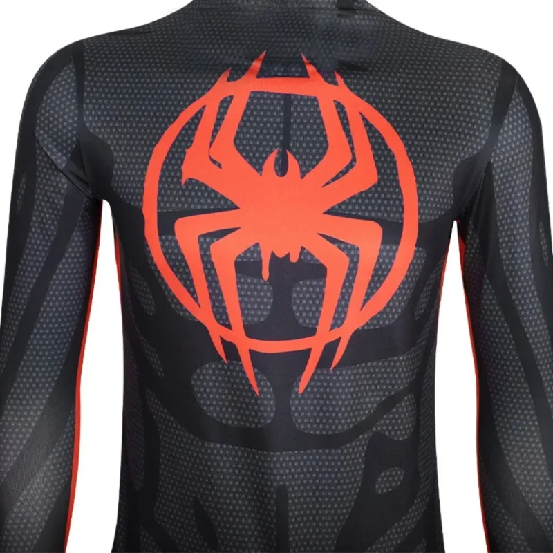 Halloween costume Cosplay Jumpsuits Spider Into The Spider Verse Miles Morales Superhero Bodysuit Halloween Costumes for Kids
