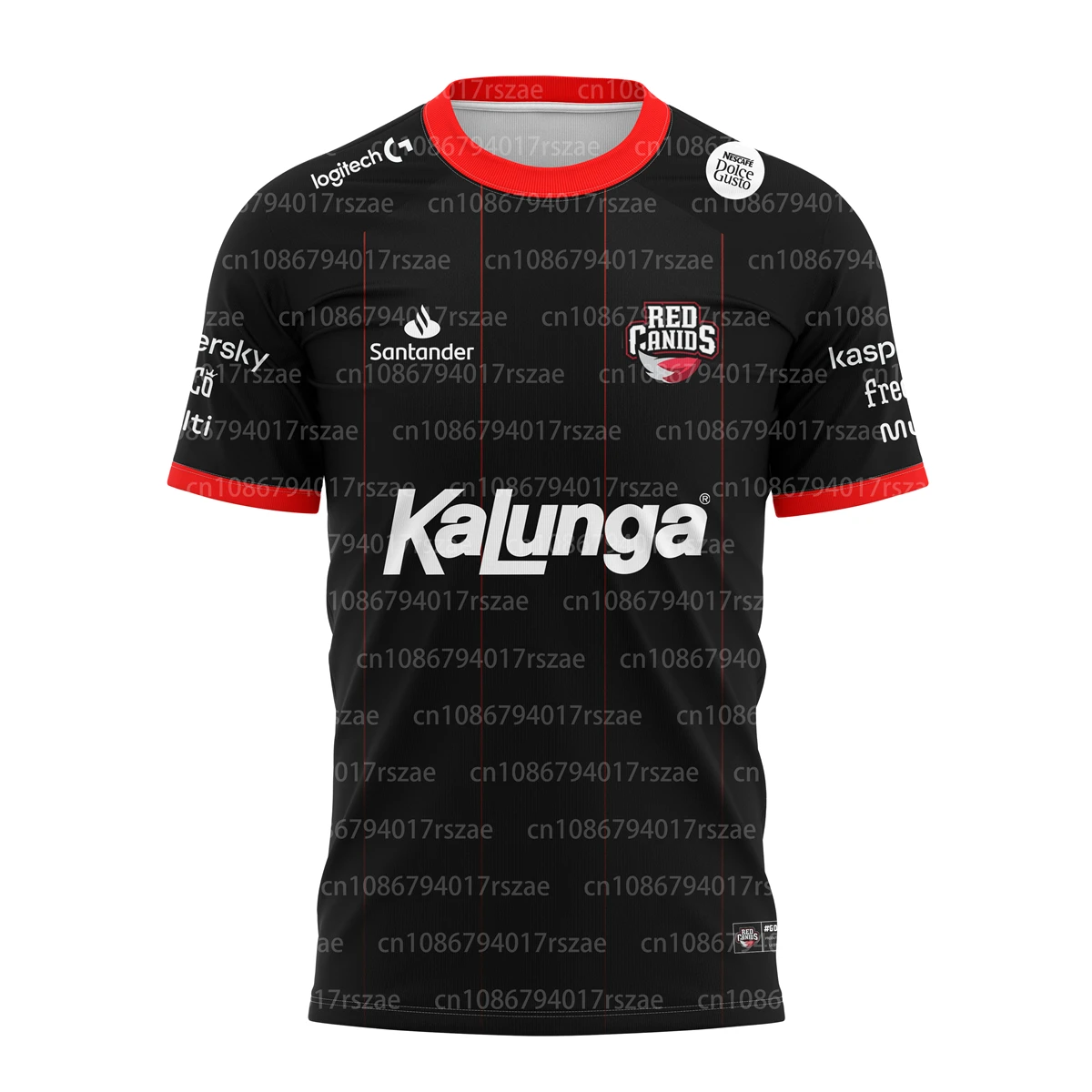 Rote Canids 2024 Sommer mode rot schwarz Uniform heiße Fans Brasilien Esports Team Trikot Männer lol Spiel spielen Kurzarm T-Shirts