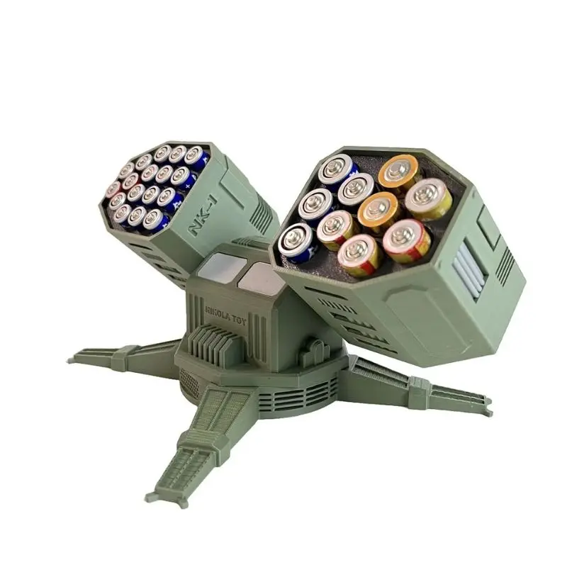 

Battlefield Mecha Creative Battery Storage Box 360 Rotation No. 5 Military Fan Decompression Desktop Ornament Model