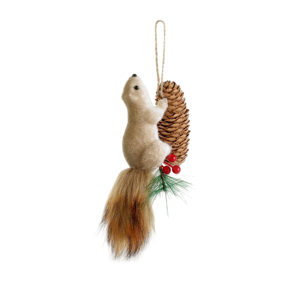 Weihnachten Simulation Eichhörnchen Anhänger Puppe Dekoration Weihnachten Baum Ornamente Hause Handwerk Liefert Weihnachten Dekorationen