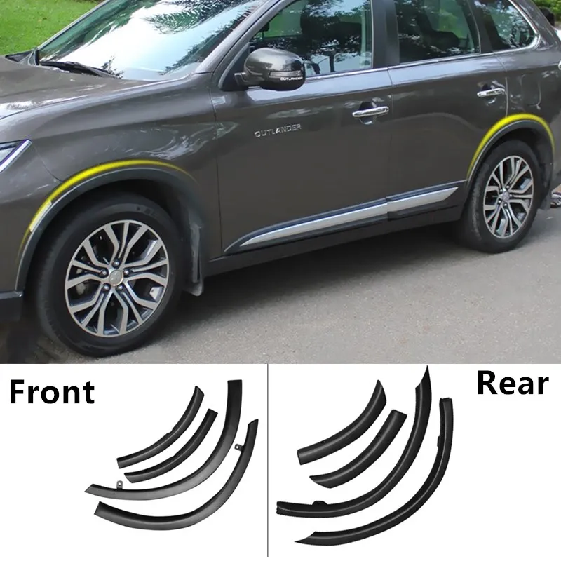 Body Parts Car Front Rear Wheel Eyebrows For Mitsubishi Outlander 2016-2021 Fender Trim Accessories