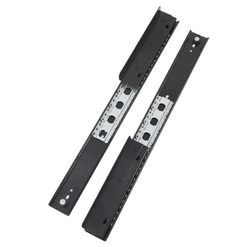 New Cabinet Accessories Soft Close Electroplating Silend Steel Ball Drawer Slide for Bay Window Furniture Cabinet Hinge Slide image 6