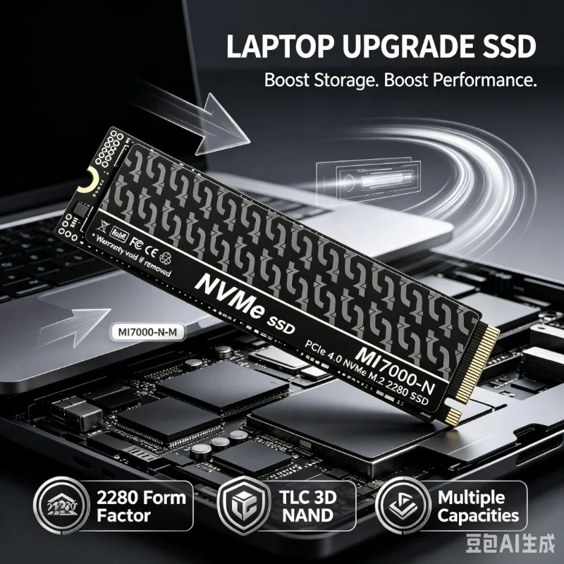 MI7000-N M.2 NVMe SSD 7300MB/s TLC 3D NAND 2280 Internal Solid State Drive 500GB‑4TB For PS5 Gaming Desktop Laptop PC Storage