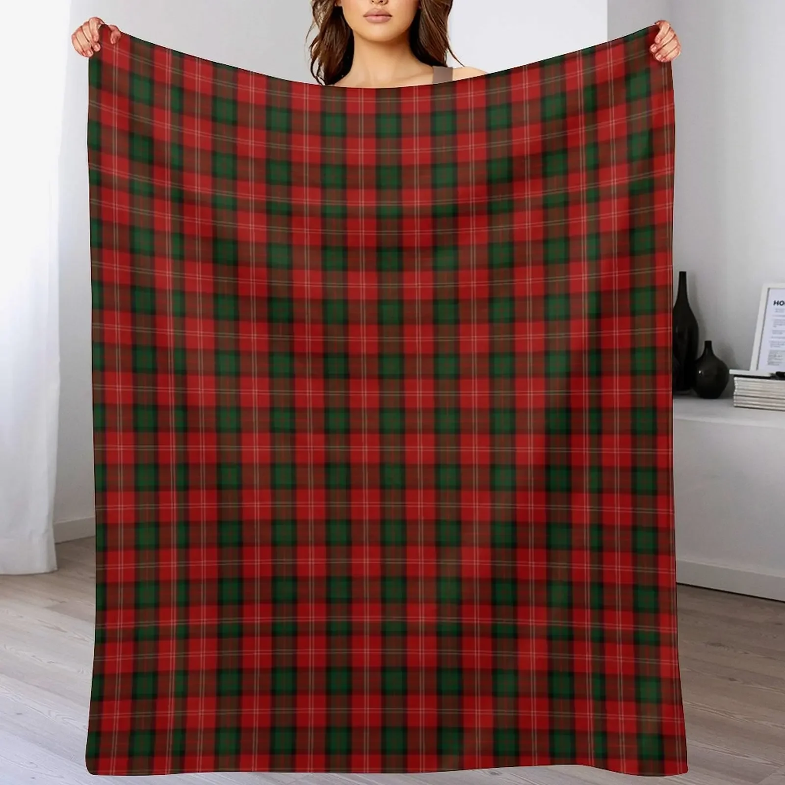 Mackintosh Clan Tartan Throw Blanket Soft Plush Blanket as Housewarming Gift