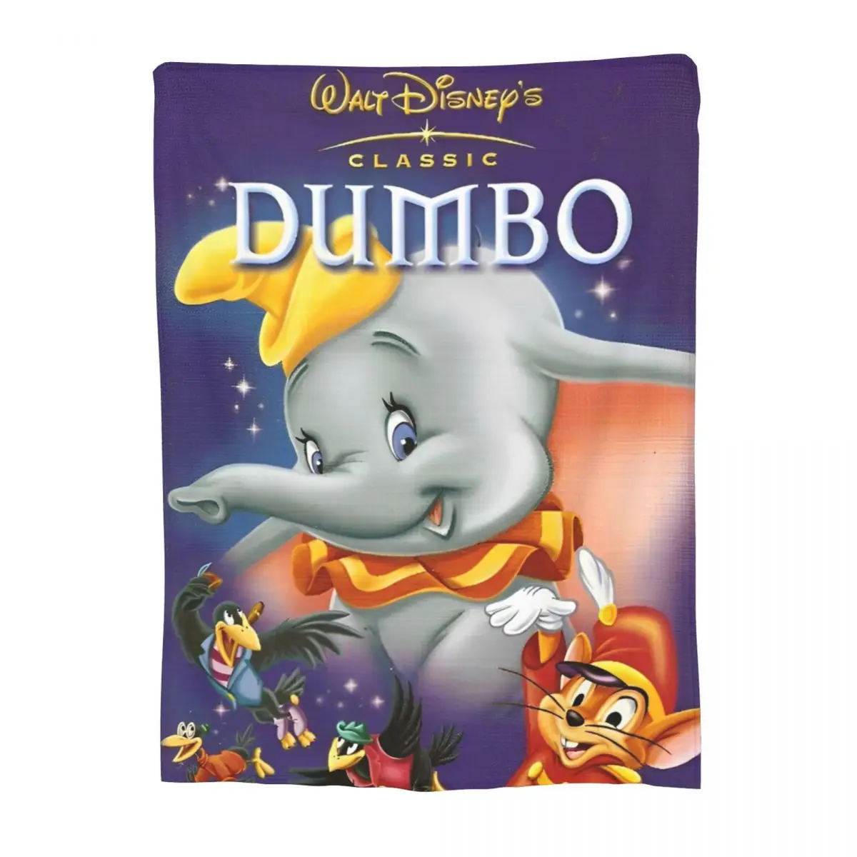 Fantasy Drama Dumbo Blankets Cartoon Plush Novelty Breathable Throw Blanket for Home Autumn/Winter