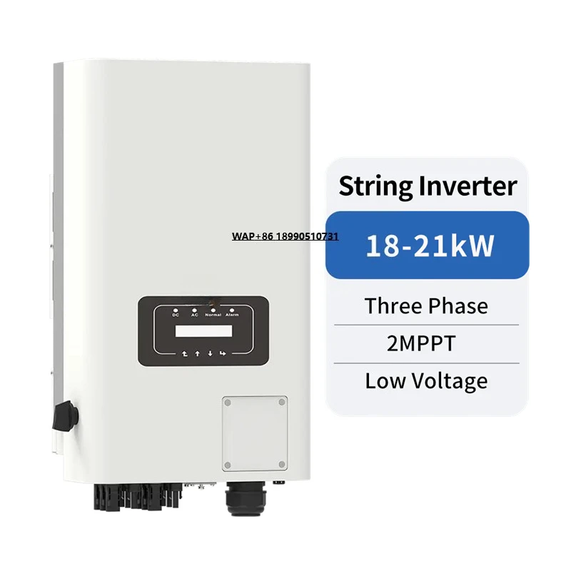 

Deye IP65 Protection SUN-18K-G04-LV SUN-20K-G04-LV 3 Phase 2 MPPT Low Voltage 18kw 20kw on Grid Solar Inverter